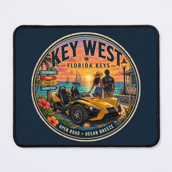 Item preview, Key West Sunset Roadster Adventure Badge designed and sold by piketo.
