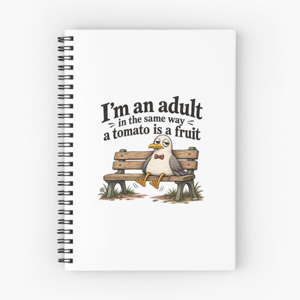 Item preview, I’m an Adult in the Same Way a Tomato Is a Fruit – Funny Adulting Quote Sticker designed and sold by Not Okay Supply Co..