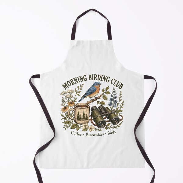 Item preview, Morning Birding Club Bluebird Vintage Illustration designed and sold by Kaikab007.