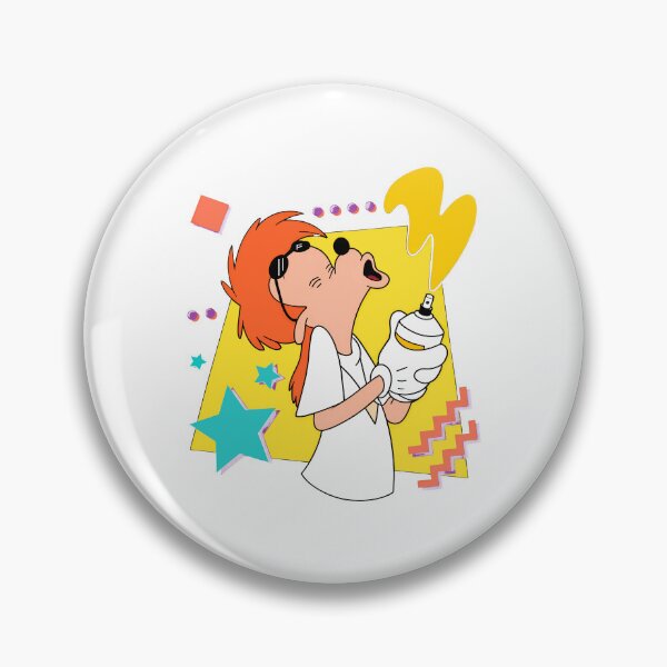 Item preview, Creative Cartoon Character Spray Paint Tee designed and sold by KristenYo30998.