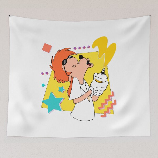 Item preview, Creative Cartoon Character Spray Paint Tee designed and sold by KristenYo30998.