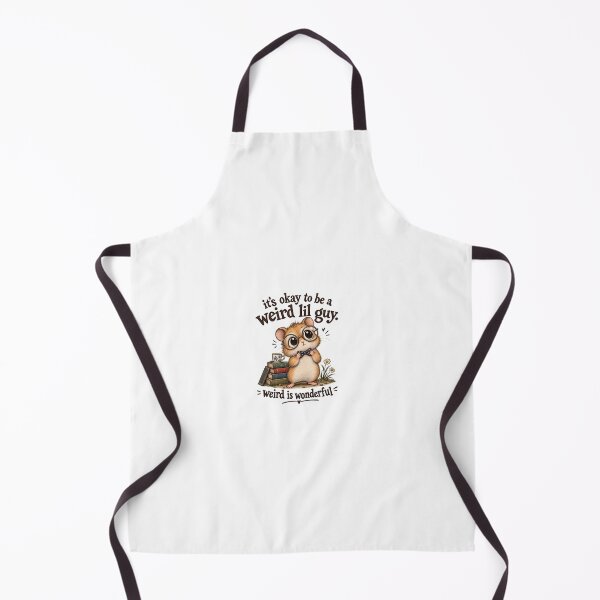 Item preview, It’s Okay to Be a Weird Lil Guy – Cute Nerdy Hamster Sticker designed and sold by Not Okay Supply Co..