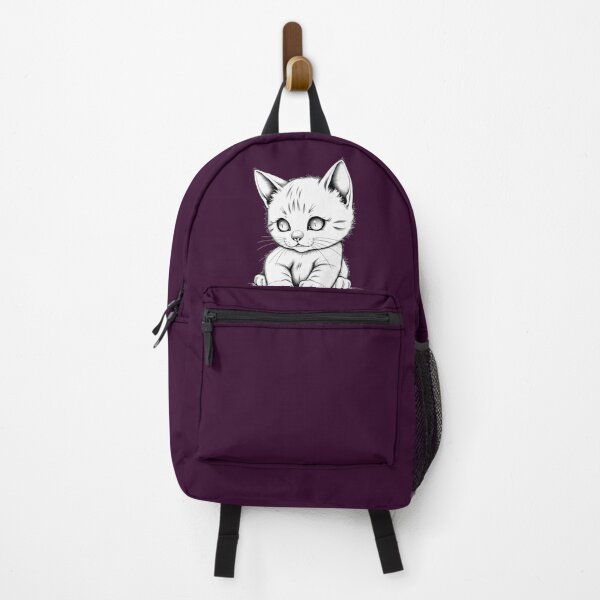 Item preview, Big Eyed Baby Kitten Line Drawing - Cute Sad Cat Art designed and sold by Pickmash.