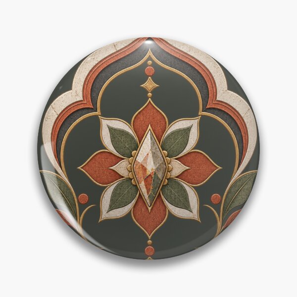 Item preview, Rosette Vault Botanical Arch Mandala Art designed and sold by StoneOak.