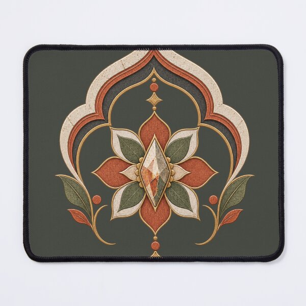 Item preview, Rosette Vault Botanical Arch Mandala Art designed and sold by StoneOak.
