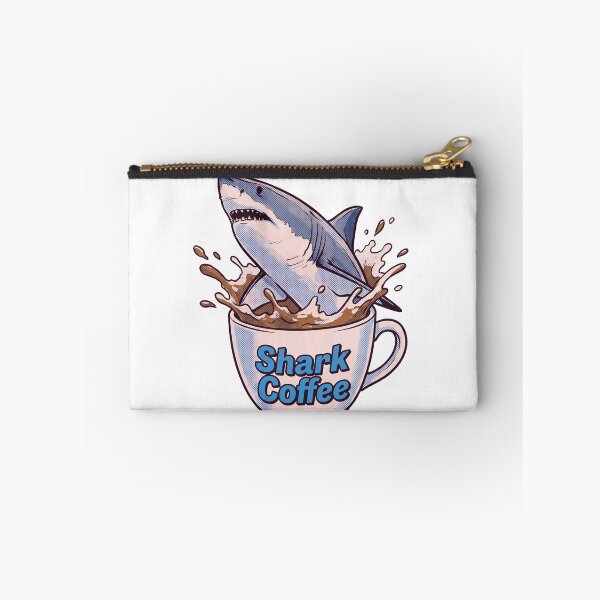 Item preview, Shark Coffee Splash Illustration designed and sold by HoloHugDesigns.