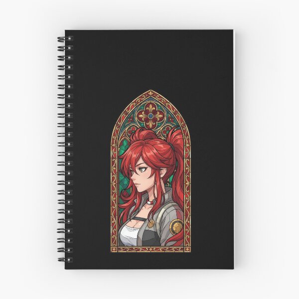 Item preview, Riyo Reaper Gachiakuta Red Stained Glass Profile designed and sold by mildaclairmo.