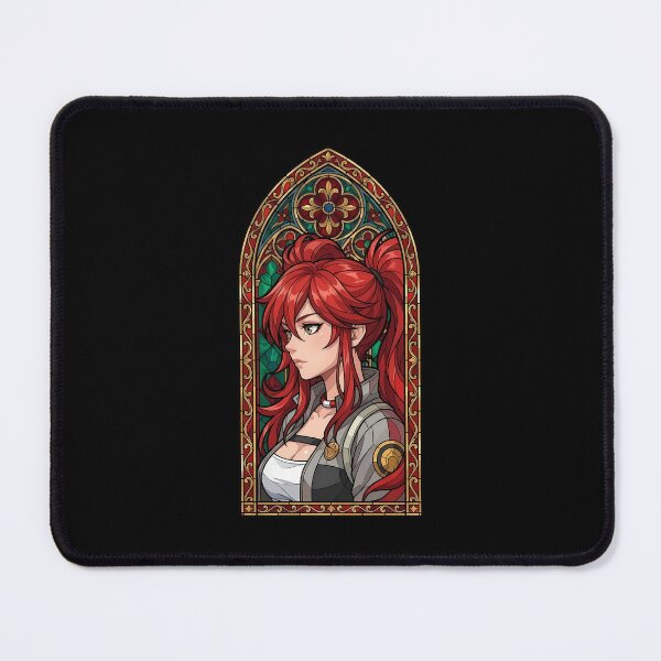 Item preview, Riyo Reaper Gachiakuta Red Stained Glass Profile designed and sold by mildaclairmo.