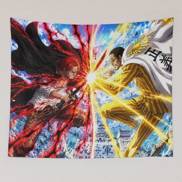 Item preview, Shanks Vs Kizaru designed and sold by jinwooo.