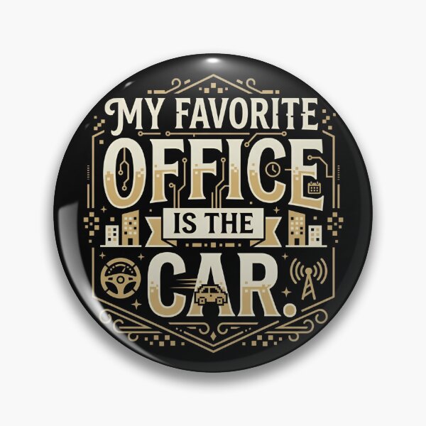 Item preview, My Favorite Office Is The Car Mobile Worker Humor designed and sold by DuckOddity.