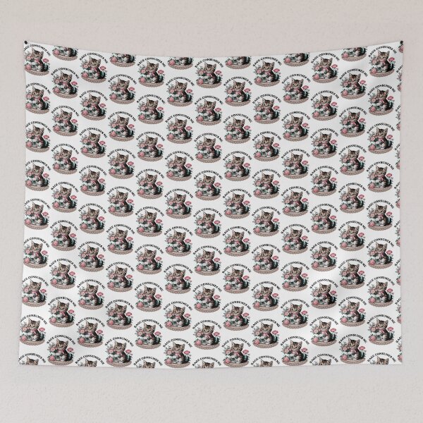 Item preview, Rage Consumes Me Cute Cat Meme - Funny Angry Kitty With Flower | Perfect Gift For You And Friends designed and sold by MerchantMan.