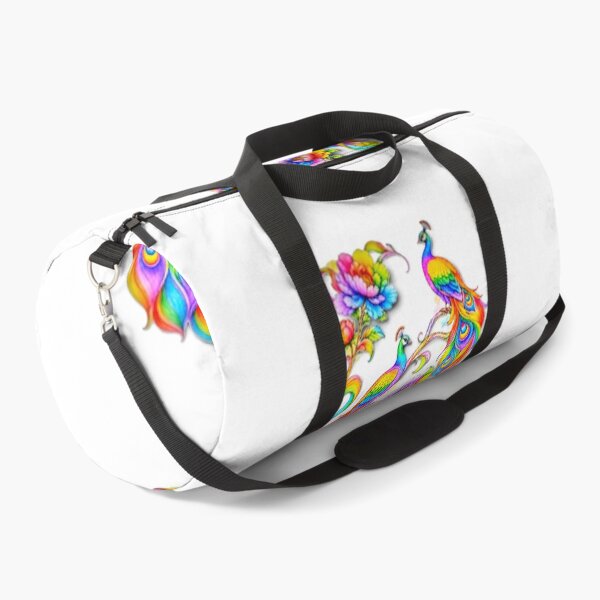 Item preview, Vibrant rainbow-colored peacocks designed and sold by The Empire Of Digital Art..