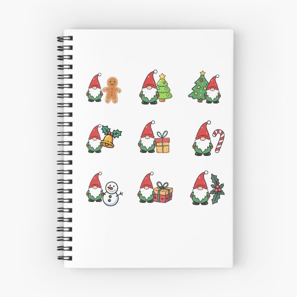 Item preview, Christmas gnome sticker pack designed and sold by BritishDelights.
