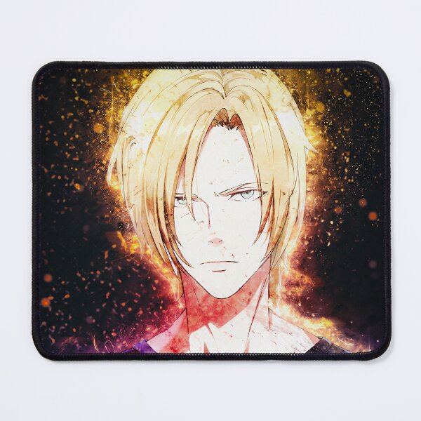 Item preview, Ash Lynx Banana Fish Serious Blond Portrait With Golden Aura designed and sold by mildaclairmo.