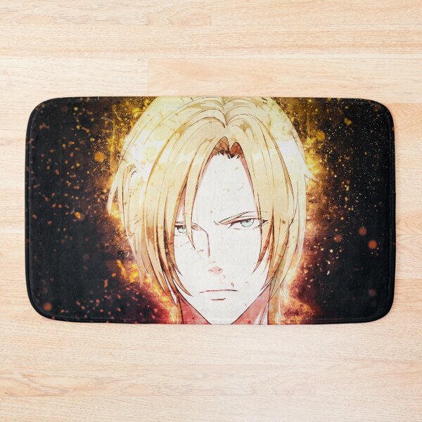 Item preview, Ash Lynx Banana Fish Serious Blond Portrait With Golden Aura designed and sold by mildaclairmo.
