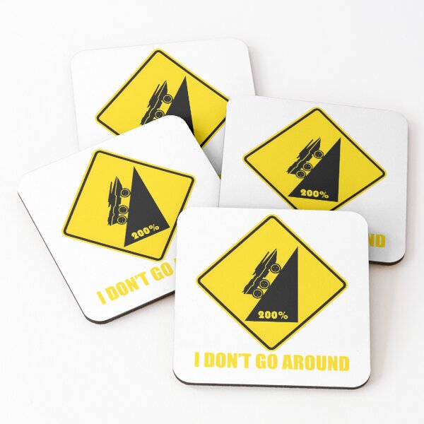 Item preview, Steep Mountain Slope Vehicle Caution Yellow Diamond designed and sold by safaa22.