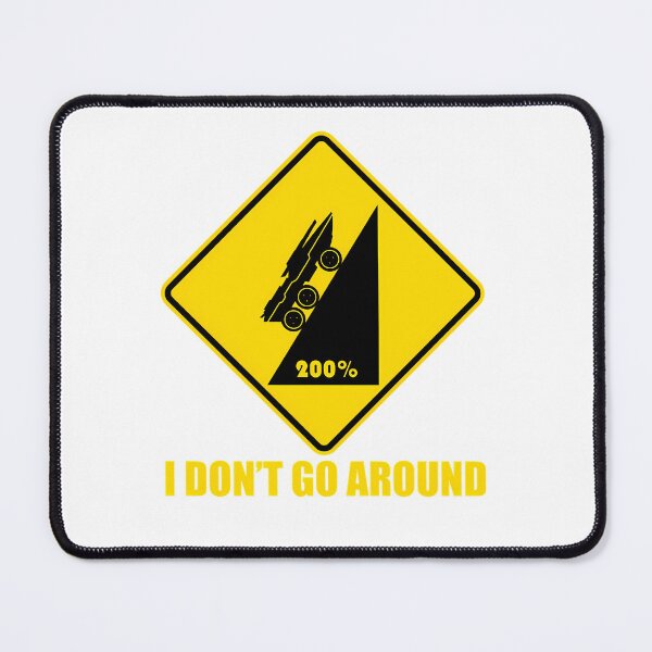 Item preview, Steep Mountain Slope Vehicle Caution Yellow Diamond designed and sold by safaa22.