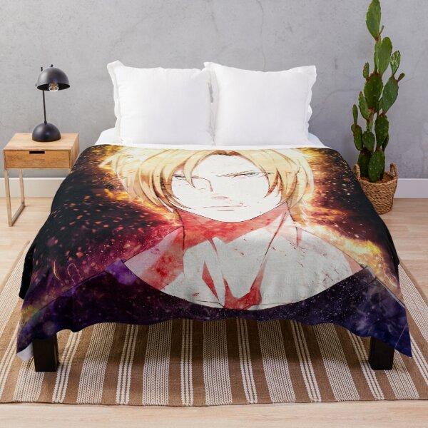 Item preview, Ash Lynx Banana Fish Serious Blond Portrait With Golden Aura designed and sold by mildaclairmo.