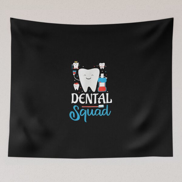 Item preview, Dental Squad Smiling Teeth and Mouthwash Design designed and sold by machigqyan80891.