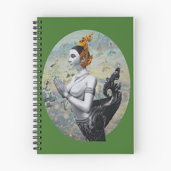 Item preview, Kinnaree Superimposed Over Mural designed and sold by Linklandiya.
