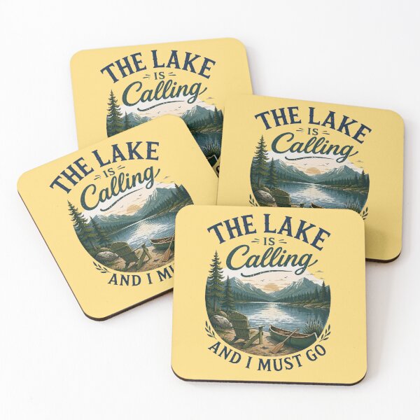 Item preview, The Lake Is Calling And I Must Go Vintage Nature Landscape Design designed and sold by Evelashop.