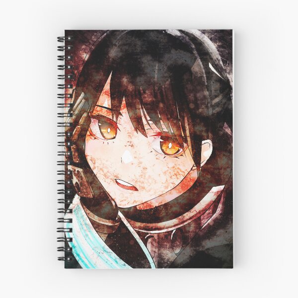 Item preview, Tamaki Kotatsu Fire Force Golden Eyes With Blue Flame Aura designed and sold by mildaclairmo.