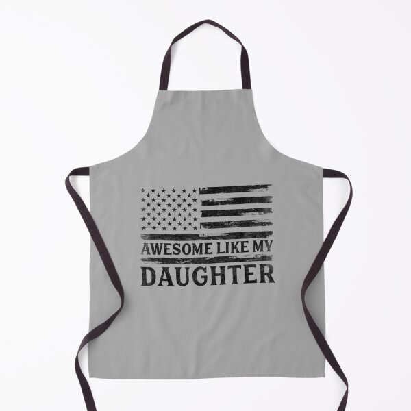 Item preview, Awesome Like My Daughter Black USA Flag Father's Day Patriot designed and sold by ArleneRowe.