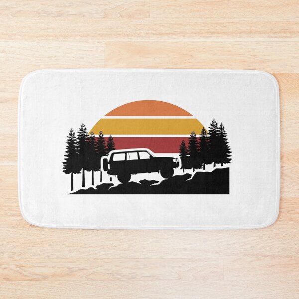 Item preview, Retro Off Road 4x4 SUV Silhouette Rocky Trail Vintage Sunset designed and sold by pattman.