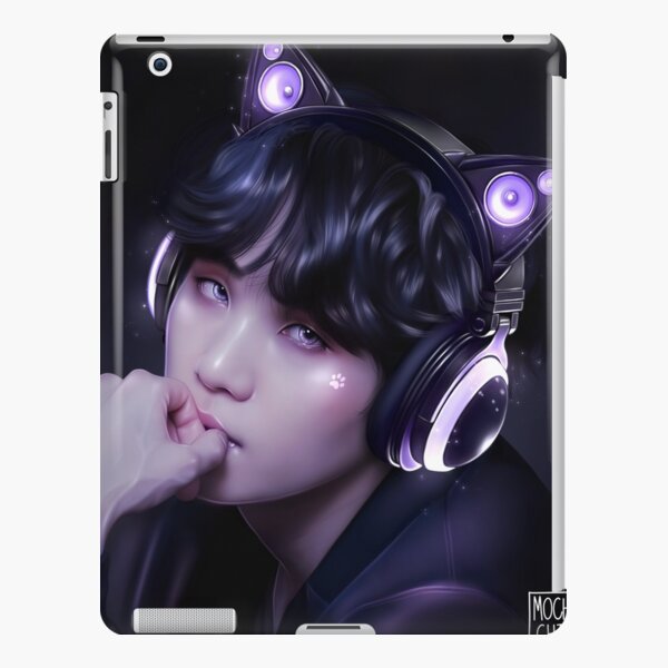 A kitty wearing kitty headphones iPad Snap Case