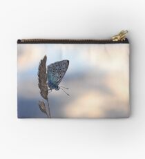 Common blue butterfly Studio Pouch