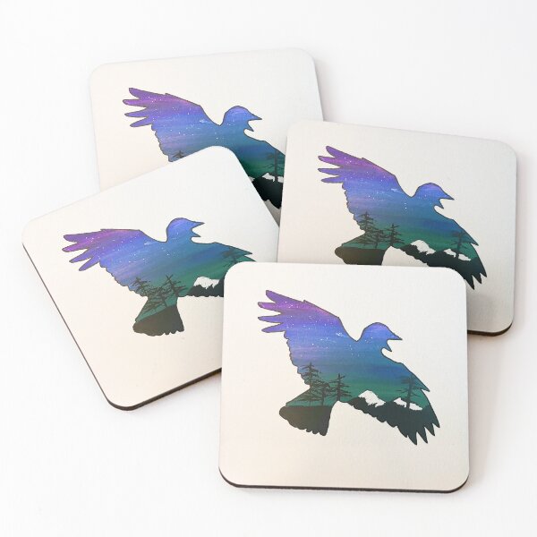 Item preview, Nighttime Crow Flight designed and sold by Solika O'Neill.