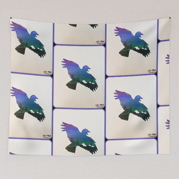 Item preview, Nighttime Crow Flight designed and sold by Solika O'Neill.