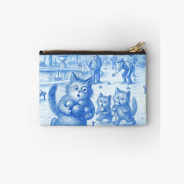 Item preview, Gustave, Nicky & Vicky  in the Tuileries - Blue Vintage Park Adventure (Fonula Series) designed and sold by FonulaBlue.