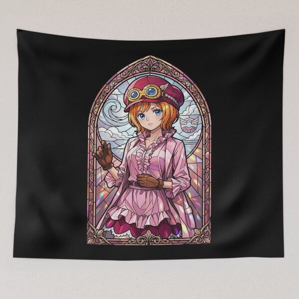 Item preview, Koala One Piece Cloudy Sky Stained Glass Anime Girl designed and sold by mildaclairmo.