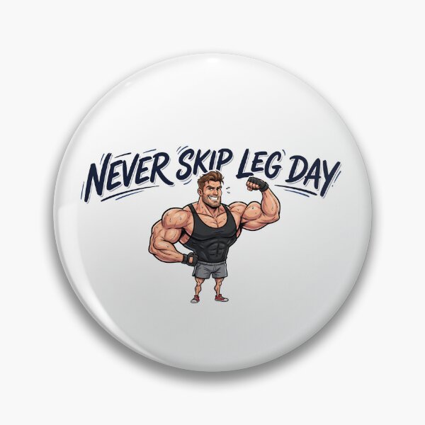 Item preview, Never Skip Leg Day - Funny Bodybuilder Gym Humor designed and sold by UrbaneVibeCo.