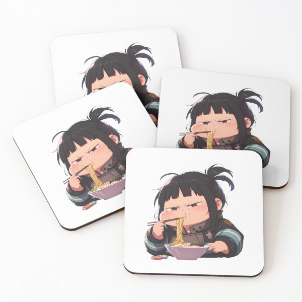 Item preview, Oze Maki Fire Force Side Eye Ramen Chibi Mood designed and sold by mildaclairmo.