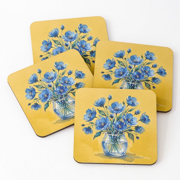 Item preview, Blue Flowers in Vase designed and sold by GraphicsClub.