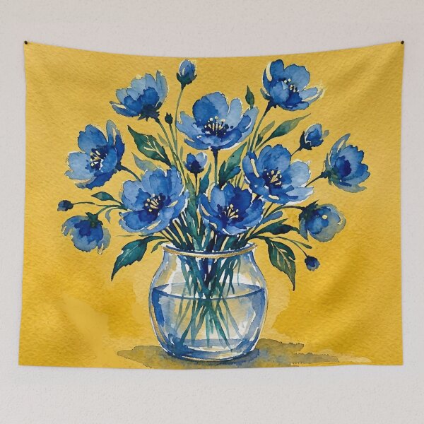 Item preview, Blue Flowers in Vase designed and sold by GraphicsClub.