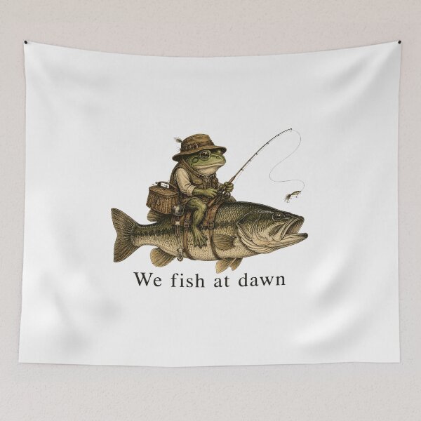 Item preview, We Fish At Dawn designed and sold by a-turner-paint.