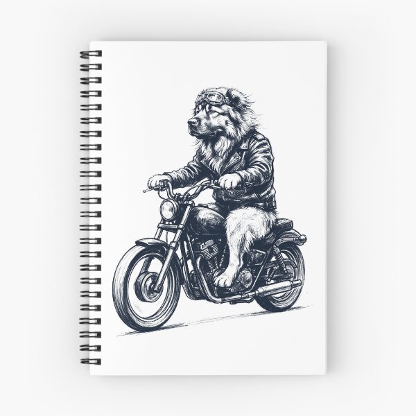 Item preview, Funny Caucasian Shepherd Dog Motorcycle Motorbike Dog Lover designed and sold by dian-rody-crest.