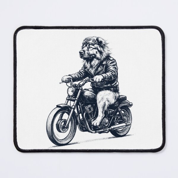 Item preview, Funny Caucasian Shepherd Dog Motorcycle Motorbike Dog Lover designed and sold by dian-rody-crest.