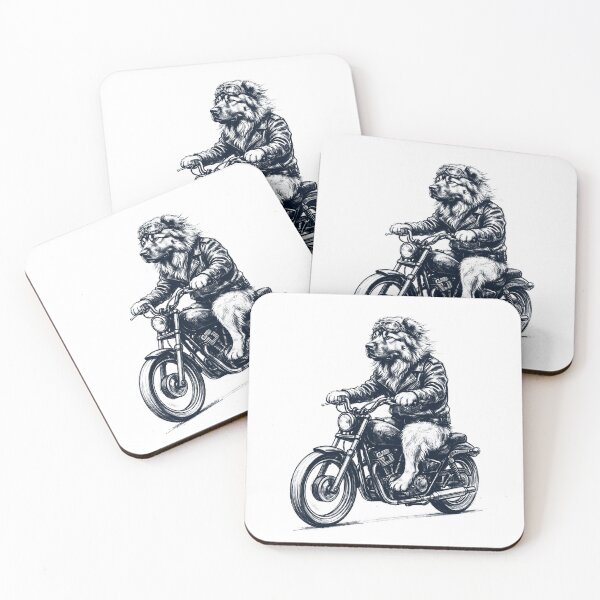 Item preview, Funny Caucasian Shepherd Dog Motorcycle Motorbike Dog Lover designed and sold by dian-rody-crest.