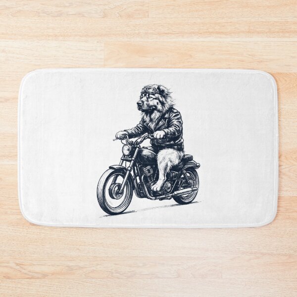 Item preview, Funny Caucasian Shepherd Dog Motorcycle Motorbike Dog Lover designed and sold by dian-rody-crest.
