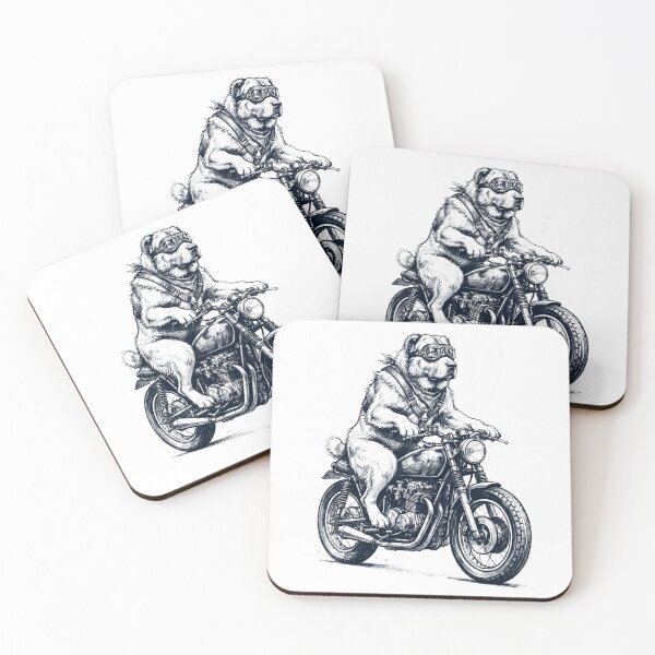 Item preview, Funny Central Asian Shepherd Dog Motorcycle Motorbike Dog Lover designed and sold by dian-rody-crest.