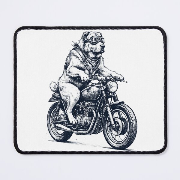 Item preview, Funny Central Asian Shepherd Dog Motorcycle Motorbike Dog Lover designed and sold by dian-rody-crest.