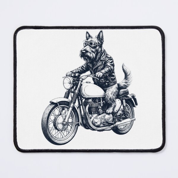 Item preview, Funny Cesky Terrier Motorcycle Motorbike Dog Lover designed and sold by dian-rody-crest.