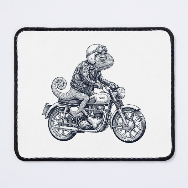 Item preview, Funny Chameleon Motorcycle Motorbike Animal Lover designed and sold by dian-rody-crest.
