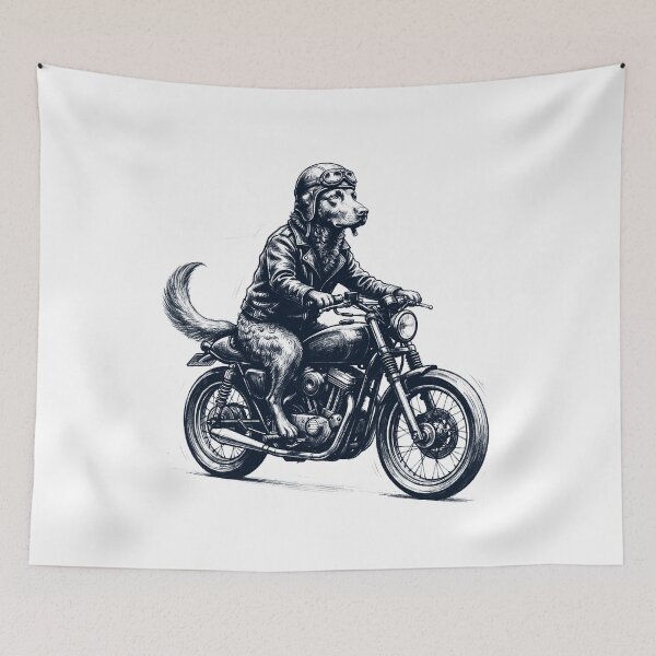 Item preview, Funny Chesapeake Bay Retriever Motorcycle Motorbike Dog Lover designed and sold by dian-rody-crest.
