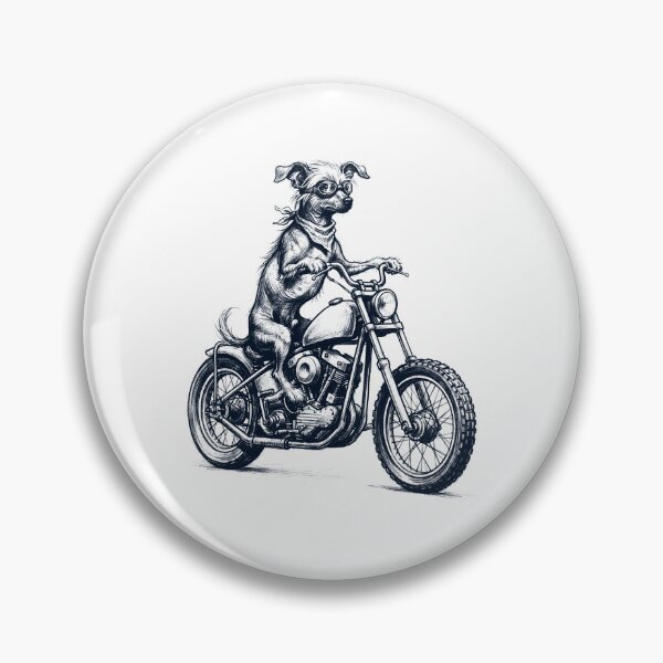 Item preview, Funny Chinese Crested Dog Motorcycle Motorbike Dog Lover designed and sold by dian-rody-crest.