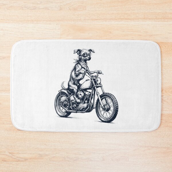 Item preview, Funny Chinese Crested Dog Motorcycle Motorbike Dog Lover designed and sold by dian-rody-crest.
